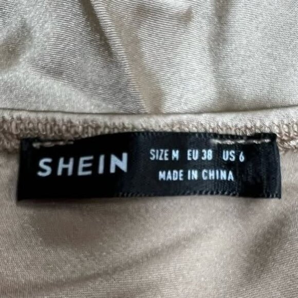 Women's Size 6 Medium Shein Taupe Slip Dress NWOT - Picture 4 of 6